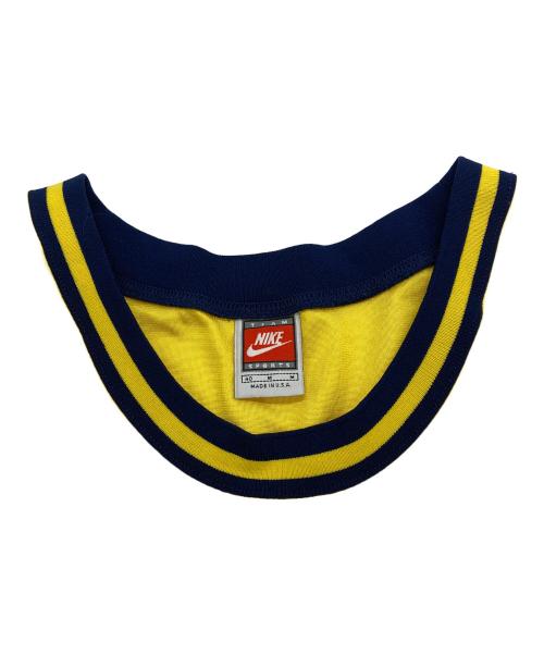 NIKE（ナイキ）NIKE (ナイキ) 90ｓ USA製　MICHGAN バスケシャツ イエロー サイズ:Mの古着・服飾アイテム