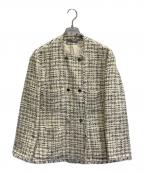 theory luxeセオリーリュクス）の古着「VISCHER WIEDI ツイードジャケット」｜ベージュ