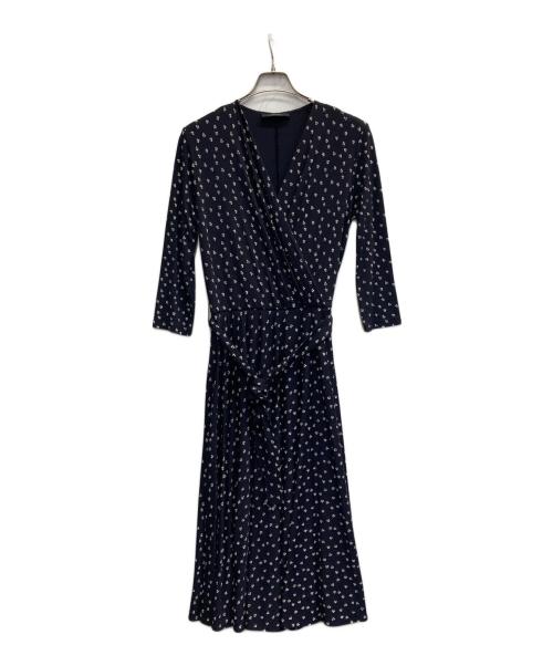 WEEKEND Max Mara（ウィークエンド マックスマーラ）Weekend Max Mara (ウィークエンド マックスマーラ) 花柄ワンピース ネイビー サイズ:Sの古着・服飾アイテム