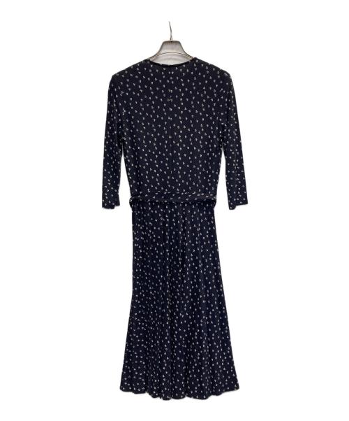 WEEKEND Max Mara（ウィークエンド マックスマーラ）Weekend Max Mara (ウィークエンド マックスマーラ) 花柄ワンピース ネイビー サイズ:Sの古着・服飾アイテム