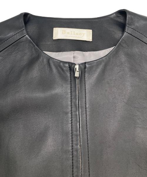 BALLSEY（ボールジィ）BALLSEY (ボールジィ) ラムレザージャケット ブラック サイズ:36の古着・服飾アイテム