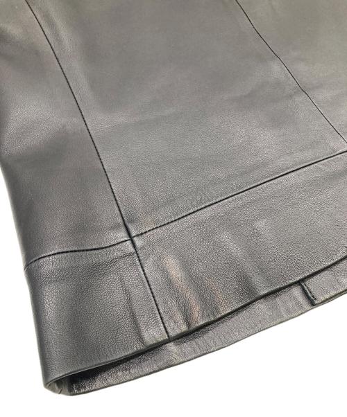 BALLSEY（ボールジィ）BALLSEY (ボールジィ) ラムレザージャケット ブラック サイズ:36の古着・服飾アイテム