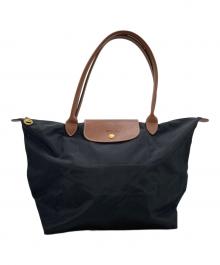 LONGCHAMP（ロンシャン）の古着「ル プリアージュオリジナル L ショルダーバッグ」｜ブラック