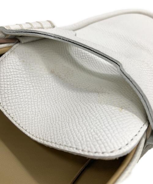 HERMES（エルメス）HERMES (エルメス) ギヨーム モカシンスリッポン ホワイト サイズ:40.5の古着・服飾アイテム