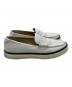 中古・古着 HERMES (エルメス) ギヨーム モカシンスリッポン ホワイト サイズ:40.5：40000円
