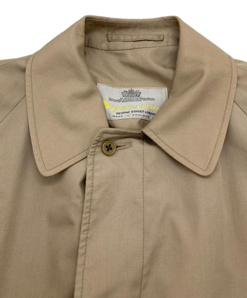 Aquascutum（アクアスキュータム）Aquascutum (アクアスキュータム) 80’Sステンカラーコート ベージュ サイズ:不明の古着・服飾アイテム