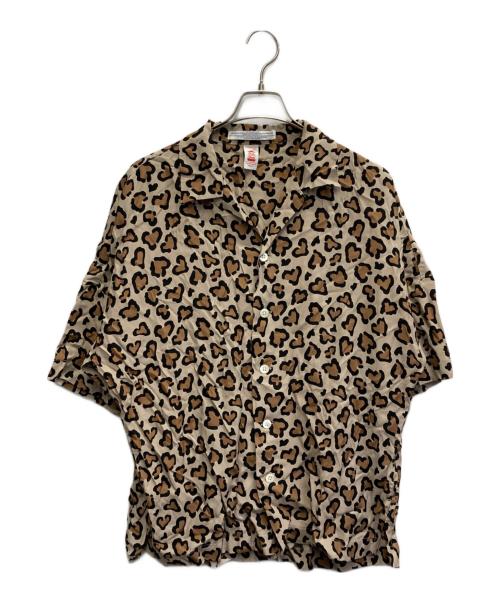ChahChah（チャーチャー）chahchah (チャーチャー) LEOPARD CHILL SHIRTS ブラウン サイズ:Mの古着・服飾アイテム