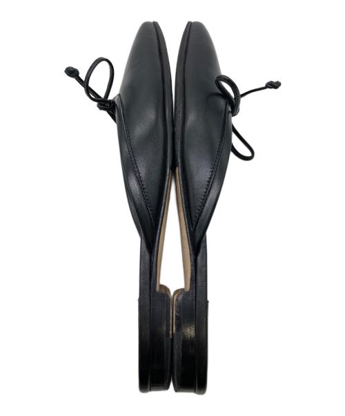 Manolo Blahnik（マノロ ブラニク）Manolo Blahnik (マノロ ブラニク) フラットミュール BALLERIMU NAPPA ブラック サイズ:24の古着・服飾アイテム
