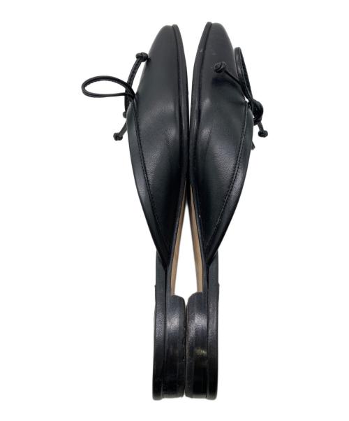 Manolo Blahnik（マノロ ブラニク）Manolo Blahnik (マノロ ブラニク) フラットミュール BALLERIMU NAPPA ブラック サイズ:24の古着・服飾アイテム
