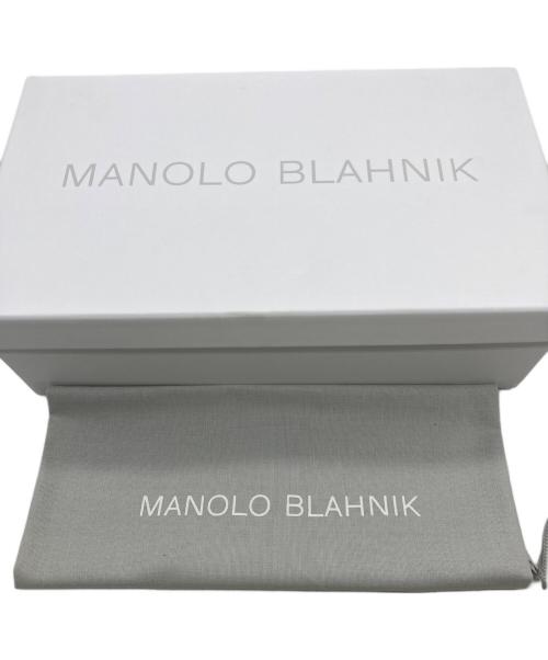 Manolo Blahnik（マノロ ブラニク）Manolo Blahnik (マノロ ブラニク) フラットミュール BALLERIMU NAPPA ブラック サイズ:24の古着・服飾アイテム