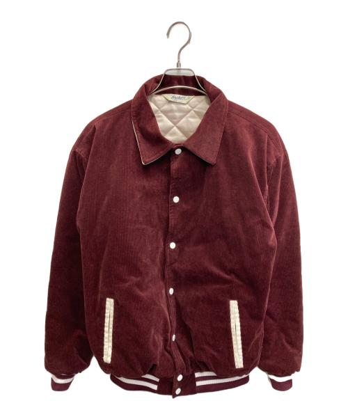 BACKERS（バッカーズ）BACKERS (バッカーズ) ロゴコーデュロイジャケット ボルドー サイズ:Ⅼの古着・服飾アイテム