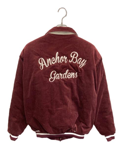BACKERS（バッカーズ）BACKERS (バッカーズ) ロゴコーデュロイジャケット ボルドー サイズ:Ⅼの古着・服飾アイテム