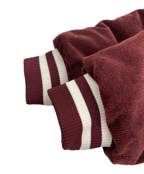 BACKERS（バッカーズ）BACKERS (バッカーズ) ロゴコーデュロイジャケット ボルドー サイズ:Ⅼの古着・服飾アイテム
