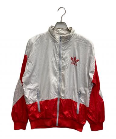 ★美品  アディダス 白 赤 黒 ジャケット・アウター XL(LL) 中古・古着通販】adidas (アディダス) 90'Sナイロンジャケット