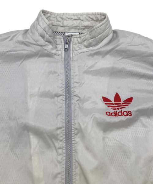 adidas（アディダス）adidas (アディダス) 90’Sナイロンジャケット ホワイト×レッド サイズ:不明の古着・服飾アイテム
