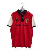 POLO RALPH LAURENポロ・ラルフローレン）の古着「CUSTOM FIT 刺繍ポロシャツ」｜レッド
