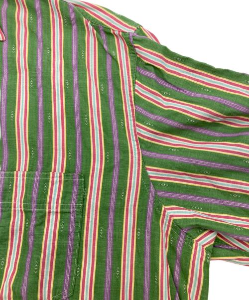 POLO RALPH LAUREN（ポロ・ラルフローレン）POLO RALPH LAUREN (ポロ・ラルフローレン) ストライプシャツ グリーン サイズ:Lの古着・服飾アイテム