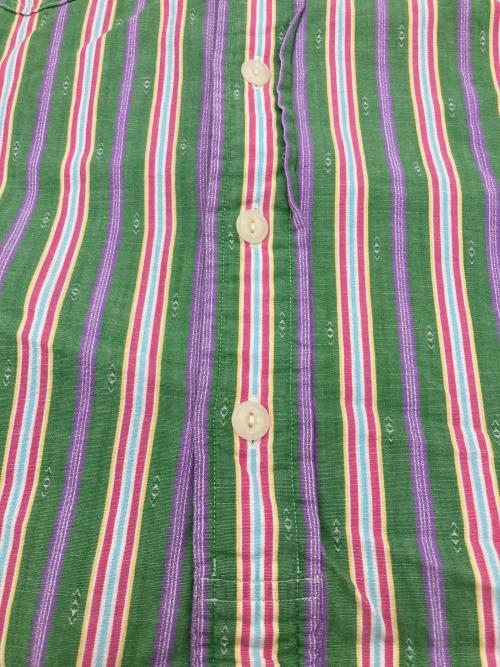 POLO RALPH LAUREN（ポロ・ラルフローレン）POLO RALPH LAUREN (ポロ・ラルフローレン) ストライプシャツ グリーン サイズ:Lの古着・服飾アイテム