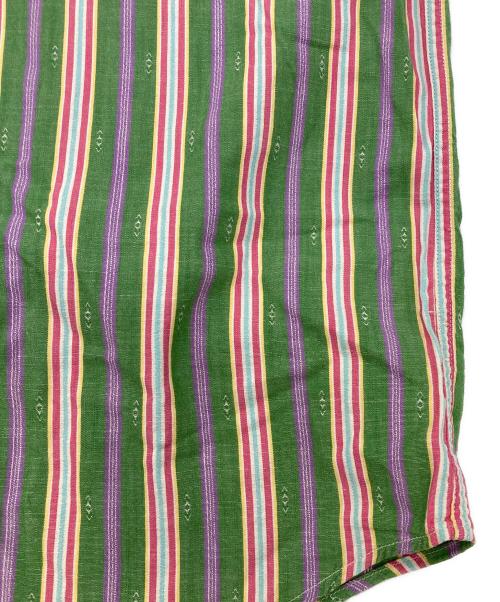 POLO RALPH LAUREN（ポロ・ラルフローレン）POLO RALPH LAUREN (ポロ・ラルフローレン) ストライプシャツ グリーン サイズ:Lの古着・服飾アイテム