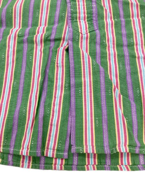 POLO RALPH LAUREN（ポロ・ラルフローレン）POLO RALPH LAUREN (ポロ・ラルフローレン) ストライプシャツ グリーン サイズ:Lの古着・服飾アイテム
