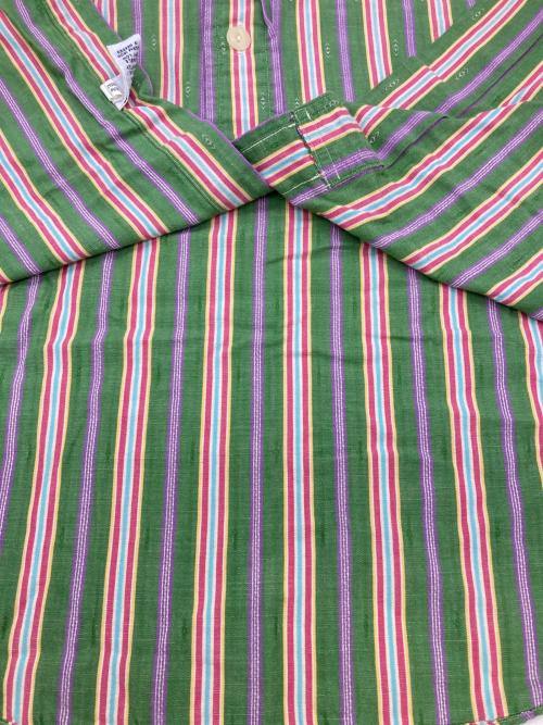 POLO RALPH LAUREN（ポロ・ラルフローレン）POLO RALPH LAUREN (ポロ・ラルフローレン) ストライプシャツ グリーン サイズ:Lの古着・服飾アイテム