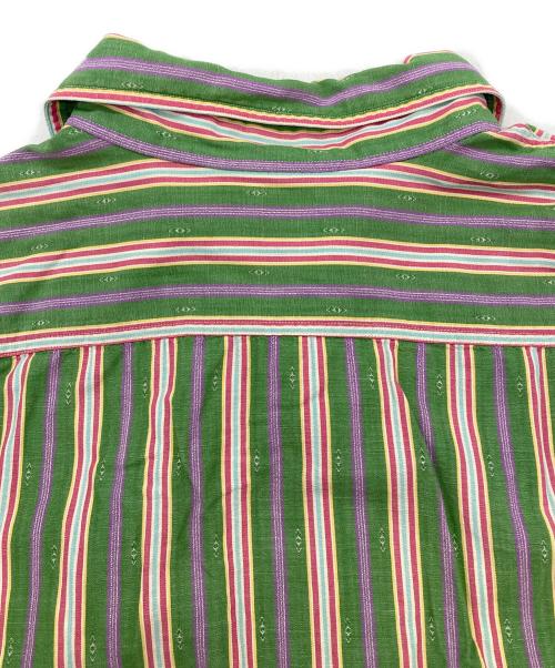 POLO RALPH LAUREN（ポロ・ラルフローレン）POLO RALPH LAUREN (ポロ・ラルフローレン) ストライプシャツ グリーン サイズ:Lの古着・服飾アイテム