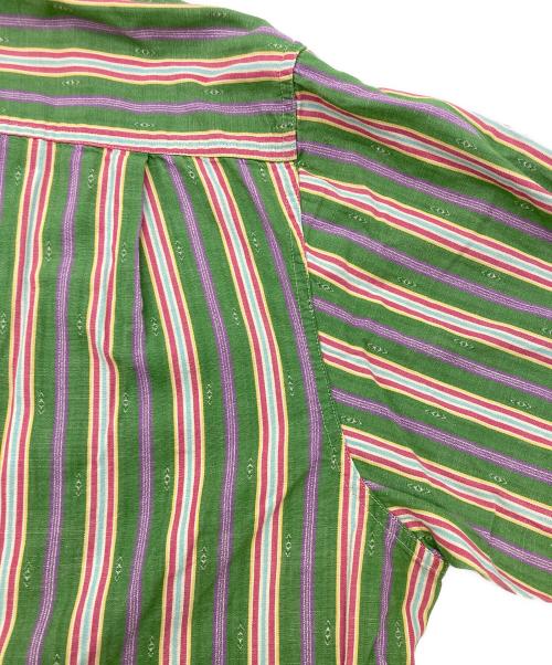 POLO RALPH LAUREN（ポロ・ラルフローレン）POLO RALPH LAUREN (ポロ・ラルフローレン) ストライプシャツ グリーン サイズ:Lの古着・服飾アイテム