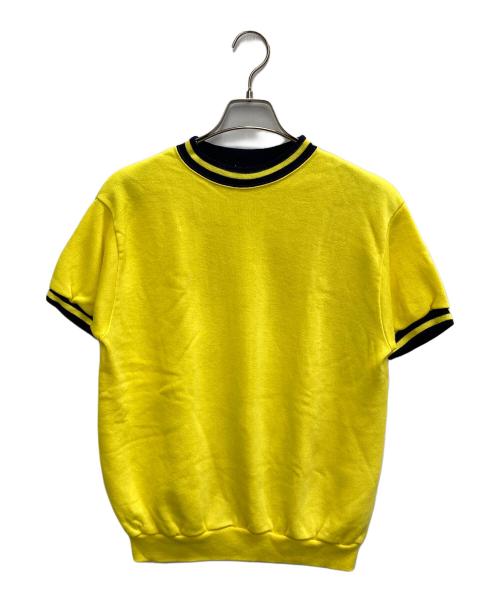 Creslan Casual（クレスラン カジュアル）Creslan Casual (クレスラン カジュアル) 60s-70s 半袖スウェット イエロー サイズ:Lの古着・服飾アイテム