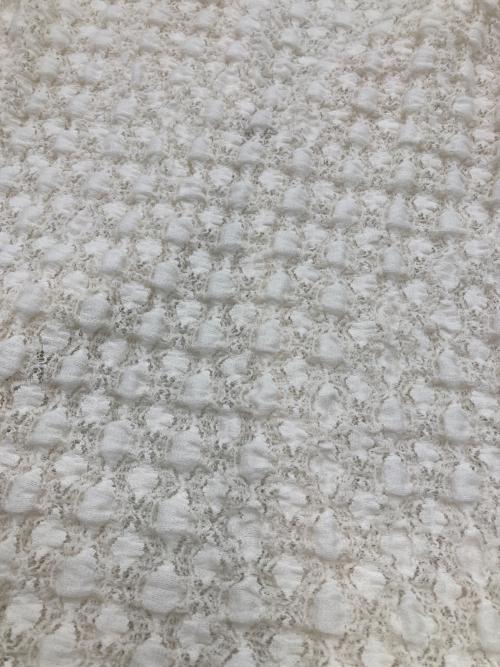 CODEA（コードエー）CODEA (コードエー) shrink lace blouse ホワイト サイズ:Fの古着・服飾アイテム