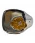 TOM WOOD (トムウッド) Mined Ring Large Diamond シルバー×ゴールド サイズ:14号：60000円
