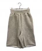 SEEALLシーオール）の古着「CROPPED BUGGY SWEAT PANTS」｜ベージュ
