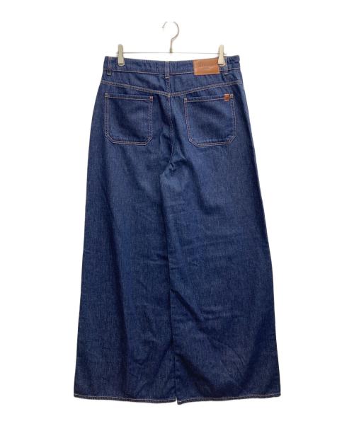Max Mara WEEK END LINE（マックスマーラ ウイークエンドライン）MAX MARA WEEK END LINE (マックスマーラ ウイークエンドライン) Vega wide cotton jeans ネイビー サイズ:48の古着・服飾アイテム