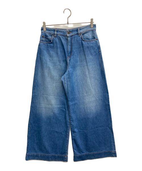 Max Mara WEEK END LINE（マックスマーラ ウイークエンドライン）MAX MARA WEEK END LINE (マックスマーラ ウイークエンドライン) Vega wide cotton jeans スカイブルー サイズ:42の古着・服飾アイテム
