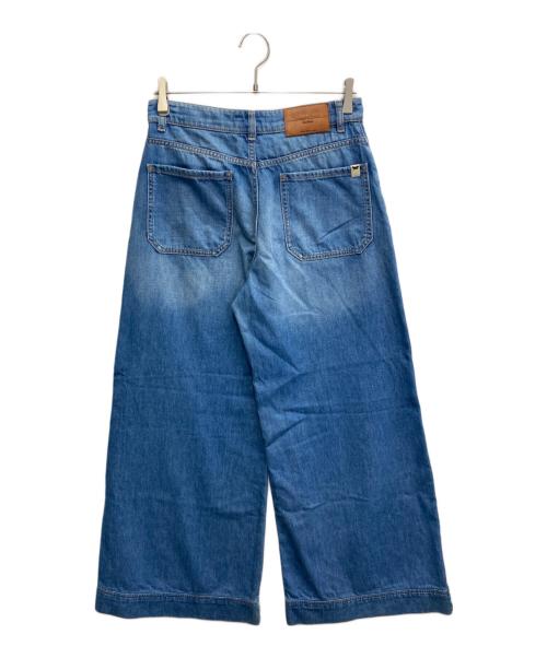 Max Mara WEEK END LINE（マックスマーラ ウイークエンドライン）MAX MARA WEEK END LINE (マックスマーラ ウイークエンドライン) Vega wide cotton jeans スカイブルー サイズ:42の古着・服飾アイテム