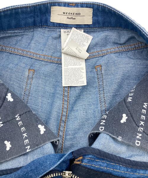 Max Mara WEEK END LINE（マックスマーラ ウイークエンドライン）MAX MARA WEEK END LINE (マックスマーラ ウイークエンドライン) Vega wide cotton jeans スカイブルー サイズ:42の古着・服飾アイテム