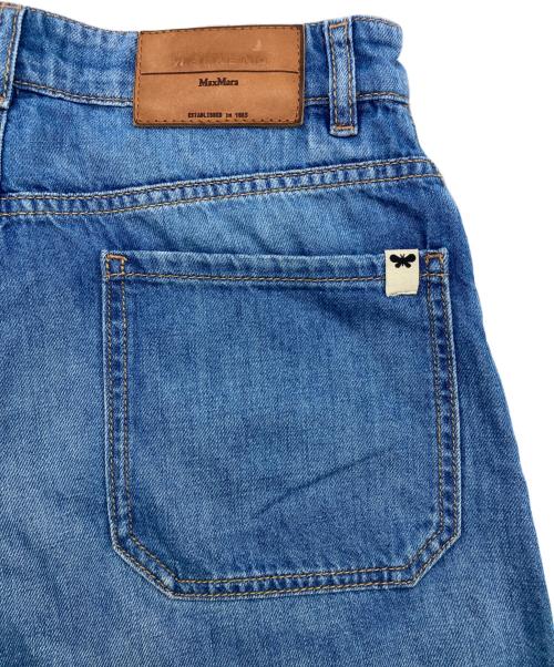Max Mara WEEK END LINE（マックスマーラ ウイークエンドライン）MAX MARA WEEK END LINE (マックスマーラ ウイークエンドライン) Vega wide cotton jeans スカイブルー サイズ:42の古着・服飾アイテム