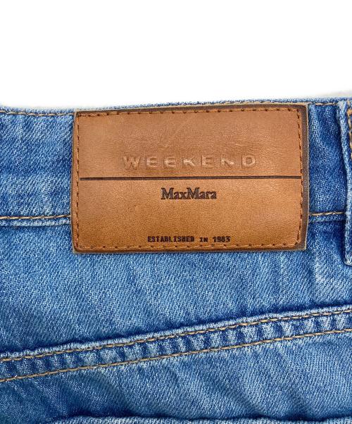 Max Mara WEEK END LINE（マックスマーラ ウイークエンドライン）MAX MARA WEEK END LINE (マックスマーラ ウイークエンドライン) Vega wide cotton jeans スカイブルー サイズ:42の古着・服飾アイテム