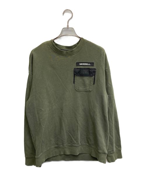 MERRELL（メレル）MERRELL (メレル) ポケットスウェット グリーン サイズ:95の古着・服飾アイテム