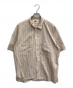 Pilgrim Surf+Supplyピルグリム サーフサプライ）の古着「25SS Johnny Stripe Short Sleeve Shirt」｜ベージュ