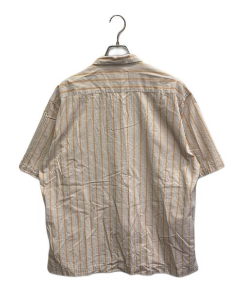 Pilgrim Surf+Supply（ピルグリム サーフサプライ）PILGRIM SURF+SUPPLY (ピルグリム サーフサプライ) 25SS Johnny Stripe Short Sleeve Shirt ベージュ サイズ:Mの古着・服飾アイテム