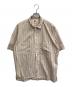 PILGRIM SURF+SUPPLY（ピルグリム サーフサプライ）の古着「25SS Johnny Stripe Short Sleeve Shirt」｜ベージュ