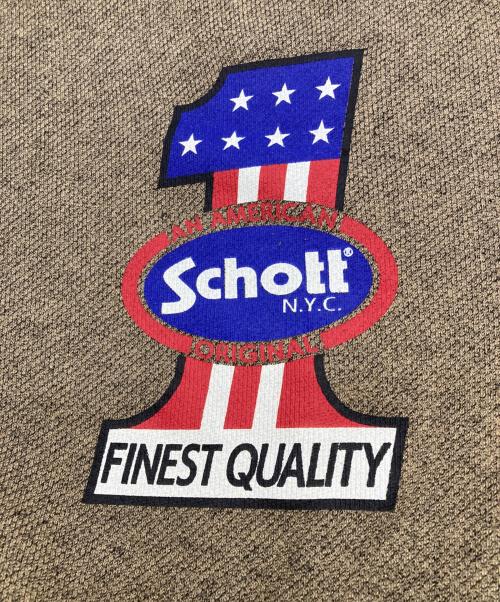 Schott（ショット）Schott (ショット) SALT AND PEPPER SWEAT ベージュ サイズ:Lの古着・服飾アイテム
