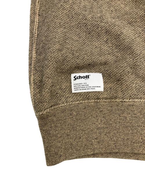 Schott（ショット）Schott (ショット) SALT AND PEPPER SWEAT ベージュ サイズ:Lの古着・服飾アイテム