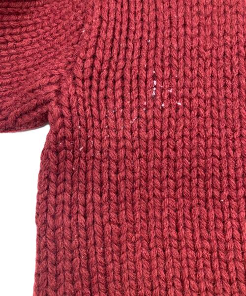 CHAPS RALPH LAUREN（チャップス ラルフローレン）CHAPS RALPH LAUREN (チャップス ラルフローレン) カウチンニットジャケット レッド サイズ:Lの古着・服飾アイテム