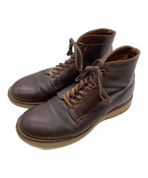 Alden（オールデン）ALDEN (オールデン) プレーントゥ・サービスブーツ ブラウン サイズ:7 1/2Eの古着・服飾アイテム
