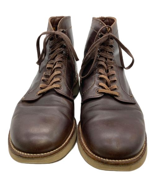 Alden（オールデン）ALDEN (オールデン) プレーントゥ・サービスブーツ ブラウン サイズ:7 1/2Eの古着・服飾アイテム
