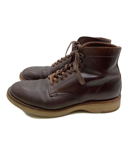 Alden（オールデン）ALDEN (オールデン) プレーントゥ・サービスブーツ ブラウン サイズ:7 1/2Eの古着・服飾アイテム