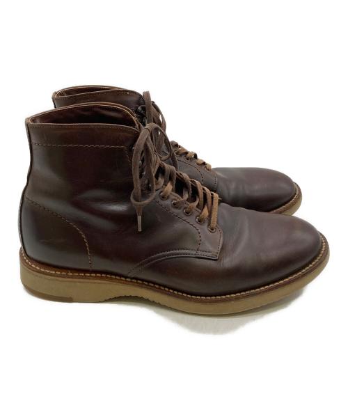 Alden（オールデン）ALDEN (オールデン) プレーントゥ・サービスブーツ ブラウン サイズ:7 1/2Eの古着・服飾アイテム