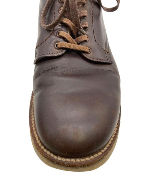 Alden（オールデン）ALDEN (オールデン) プレーントゥ・サービスブーツ ブラウン サイズ:7 1/2Eの古着・服飾アイテム