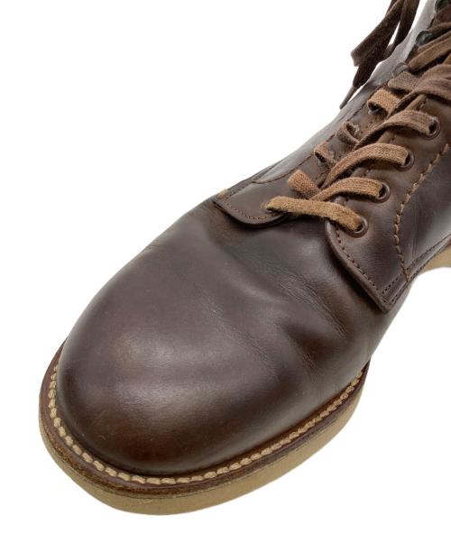 Alden（オールデン）ALDEN (オールデン) プレーントゥ・サービスブーツ ブラウン サイズ:7 1/2Eの古着・服飾アイテム